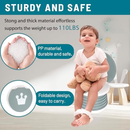 Portable Potty for Toddler,Travel Potty Seat for Toddler,Travel Toilet Kids - 1