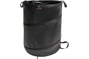 ecozy Collapsible Garden Bags - Outdoor Pop-Up Garbage Can (45-Gallon)