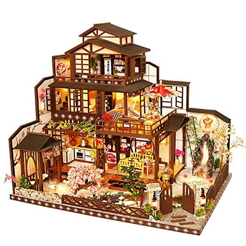 WECDS DIY Puppenhaus DIY Holz Puppenhaus Chinesischen Mixed Style Kit 3D Puppenhäuser Miniatur Mit Möbeln Casa… – Bild 3