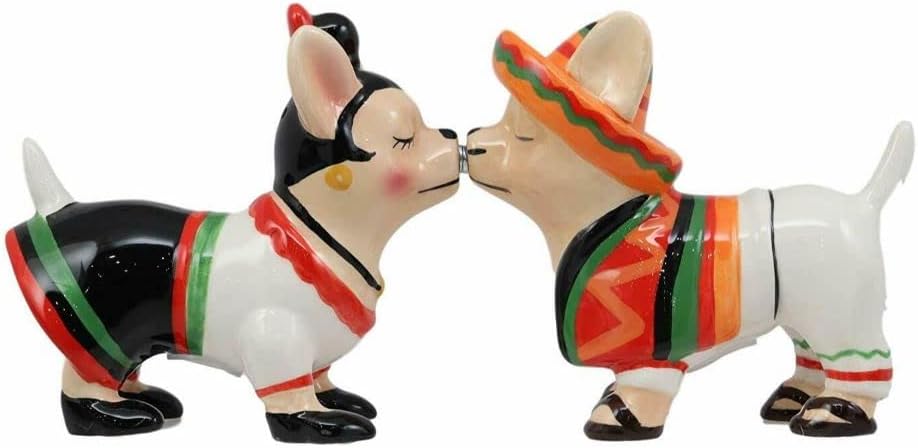 Chihuahua Chi Chi Chi 3 1/2'' Tall Magnetic Salt and Pepper Shakers