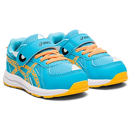 Asics Kid's Contend 7 Toddler School Yard Running Shoes, K9, Aquarium/Orange Pop #TOP1