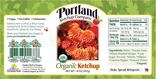 Portland Organic Ketchup + Portland Organic Mustard Bundle By Portlandia Foods - Naturally Gluten-Free, Vegan, Non-Gmo, Made In Oregon Usa #TOP5
