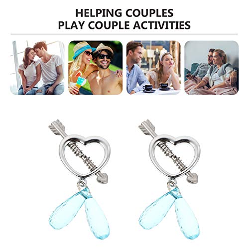 ARTIBETTER 1 par de Braçadeiras de Mamilo de Mama Clipe de Estimulação de Mama Brinquedos Brinquedos