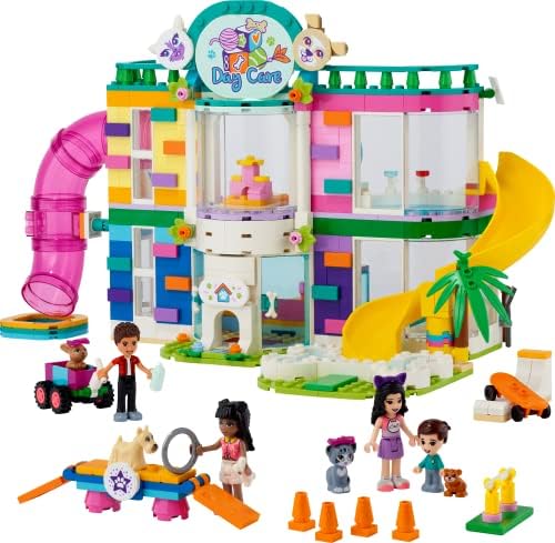 LEGO 41718 Friends Pet Day-Care Center Animal Set, Heartlake City Toy, Gifts for Girls and Boys 7 Plus Years Old, with Doggy Figure & 3 Mini Dolls