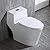 WOODBRIDGE T-0018/B-0735 Dual Flush Elongated One Piece Soft Closing Seat, Comfort Height, White T-0018/B0735, Modern Toilet