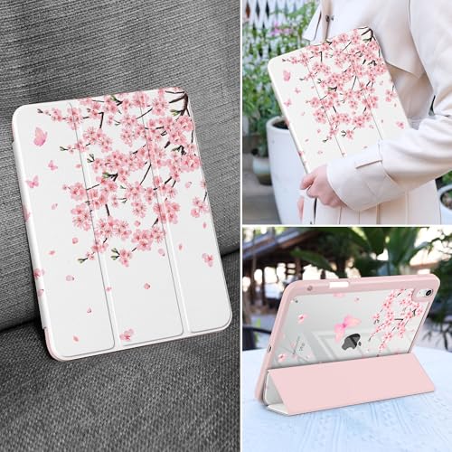 Étui pour iPad A16 11 pouces à motif fleurs de cerisier pour le bureau - 6