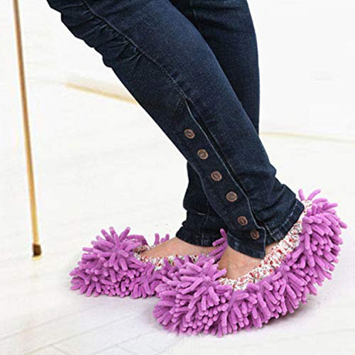 Pantufas de microfibra BESPORTBLE, macias, laváveis, reutilizáveis, multifuncionais, de microfibra,