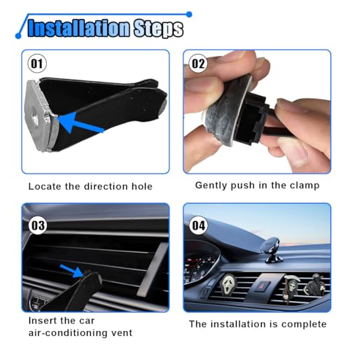 Image of 3PCS Cool Skull Car Vent Clip, Ghost Skeleton Car Diffuser Air Outlet Clip, Halloween Decorations Spooky Car Interior Accessories, Funny Presents for Men Women (Ghost)
