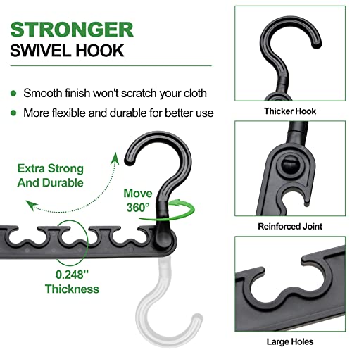 Hzziley YJKJ/HANGERS-12P 12-Pack-Closet-Organizers-And-Storage,Closet-Organizer-Hanger For Heavy Clothes,Sturdy Closet-Organization-And-Storage-Hangers-Space-Saving For Wardrobe,Dorm-Room-Essentials thumb #3