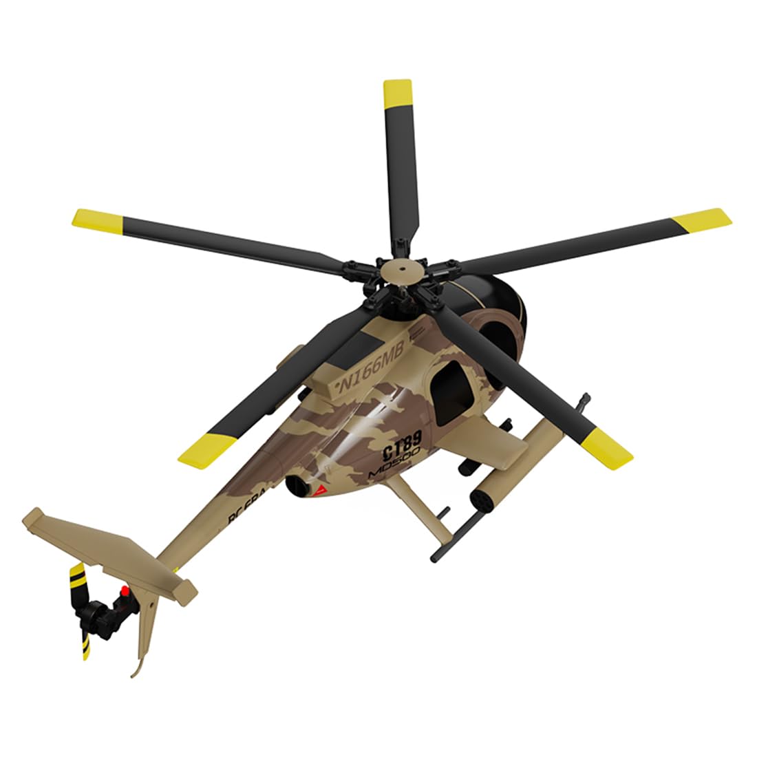 Helicóptero RC de 4 canales, helicóptero MD500 Little Bird de 2.4 G, helicóptero sin Aileron, modelo de helicóptero a escala 1:28, avión eléctrico para interiores y exteriores, vuelo a