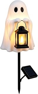 Halloween Solar Lights Outdoor Funny Ghost Waterproof Warm Glow Decorative | Solar Halloween Decorations Ghost Lights for Yard Pathway Walkway Driveway Lawn Patio Park Party Festival