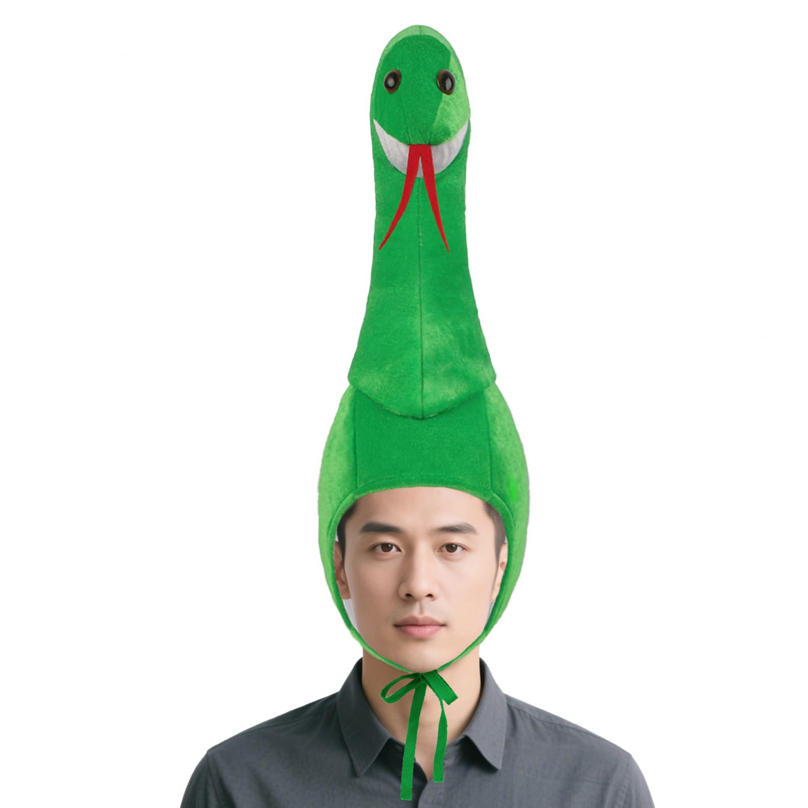 OhMill Adults Halloween Cosplay Hat Animal Snake Headwear Photo Shoot Animal Props Python Role Play Costume