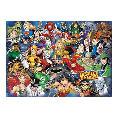 Ravensburger - Puzzle 1000 Piezas DC Comics Challenge | Puzzle Adultos 70x50cm | Puzles 1000 Adultos | Rompecabezas Niños +14 Años | Puzzles 1000 Piezas De DC Comics