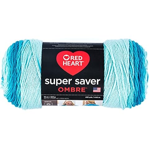 Coats & Clark Super Saver Ombre Yarn, 10 oz, Scuba Cover