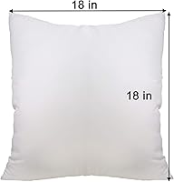 Vista 6 de Ogrmar Paquete de 4 almohadas blancas de 12 x 20 pulgadas, hipoalergénicas, de alta resistencia, algodón PP, relleno de almohada cuadrada, almohada