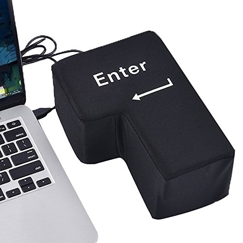 Preisvergleich Produktbild Daily Necessities Computer USB Externe Enter-Taste, universelle übergroße Computer-Büro-Riese Enter-Taste, Programmierer Kundendienst Mitarbeiter Dekompression Artefakt senden Tastenlüfter Fyxd