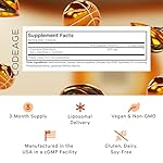 Codeage Liposomal L-Carnitine+ Supplement - 500 mg L-Carnitine L-Tartrate per Serving - Free-Form Amino Acid - Carnitine - Liposomal Delivery - Vegan, Non-GMO, Gluten-Free - 90 Capsules - Image 2