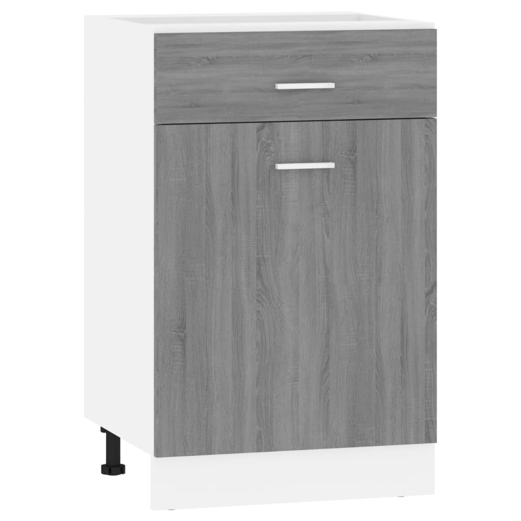 vidaXL Drawer Bottom Cabinet Lyon Grey Sonoma 50x46x81.5 cm Engineered Wood — image 1