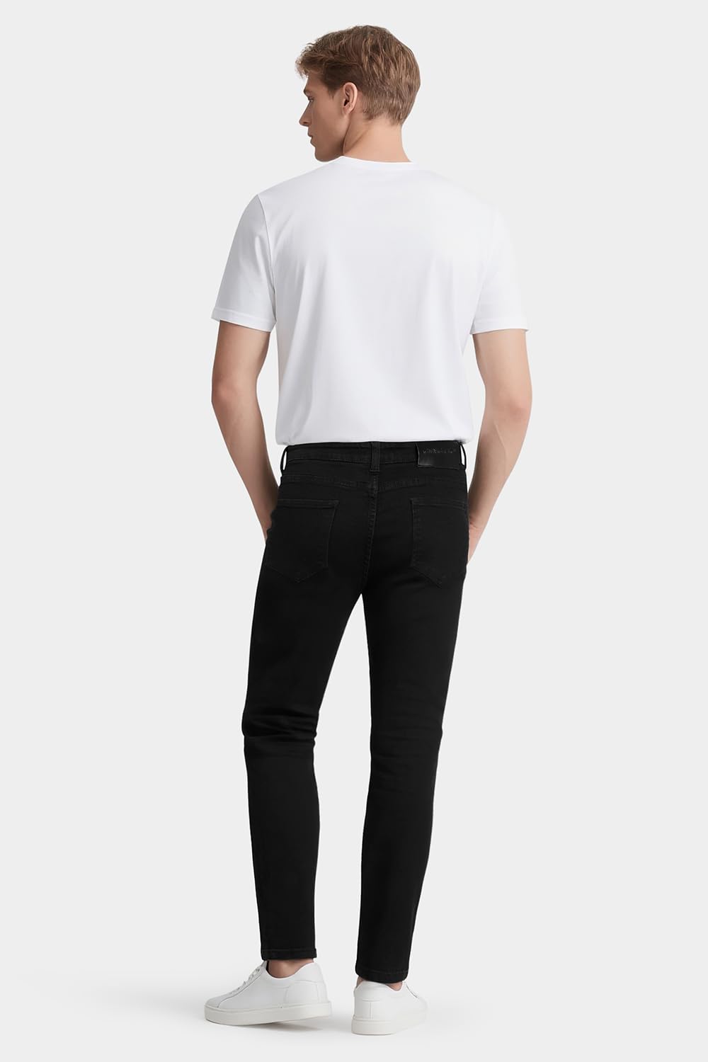 GINGTTO Jeans Homme Pantalon Skinny Élastique Slim Fit Extensible Tapered Denim Pants