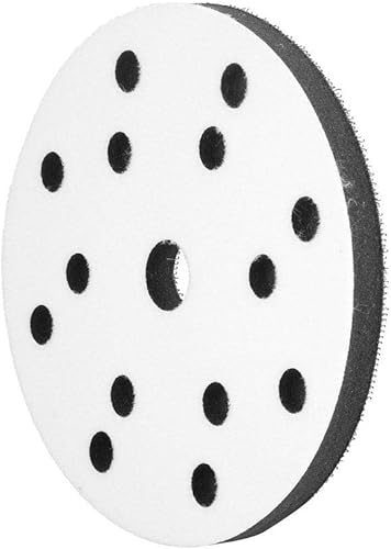 Miniatura 8 de Almohadilla suave de lijado, 5.906 in de diámetro, almohadilla de esponja suave para almohadillas de lijado (17 agujeros)