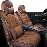 ✓Sideless Design wird es mit 95% der Autos Vordersitze, Full Surround-Abdeckung Pad kompatibel machen, und bietet Platz für Fahrzeugsitz-Airbags zu entfalten.