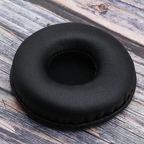 Pair of Headset Replacement Earpads Protein Leather Foam Ear Cushions Earphone Accessories Compatible with SONY WH-CH500/510/ZX3308BT/310/ZX100/ 600/V15 Headphones Black