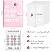 GEDunique 100 Envelopes Money Saving Challenge, New 100 Envelope Challenge Binder, Easy and Funny Way to Save $5,050 Budget Planner, 100 Day Envelope Challenge Kit Money Saving Book for Cash Pink