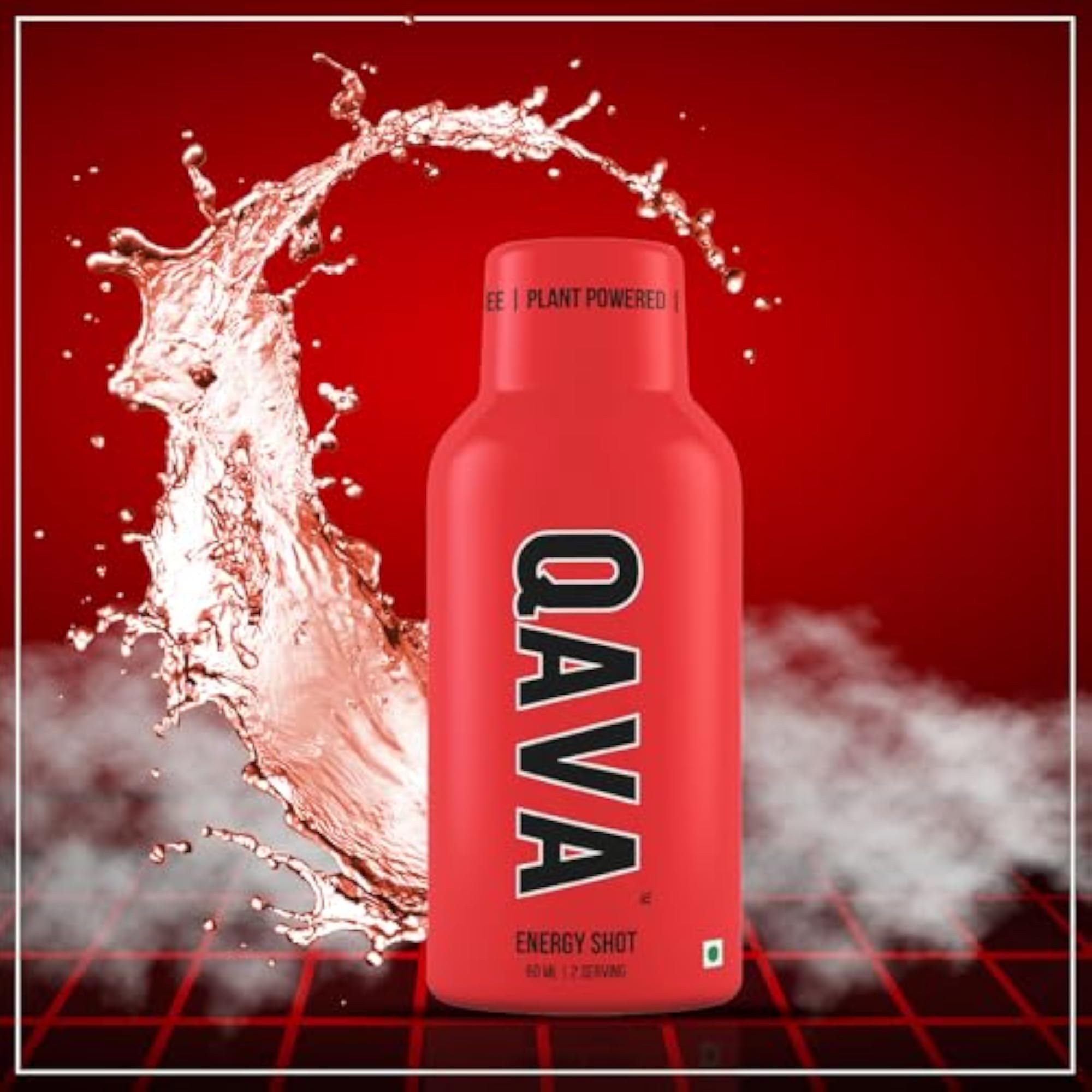 QAVA Energy Shot, Plant-Powered Instant Energy Boost