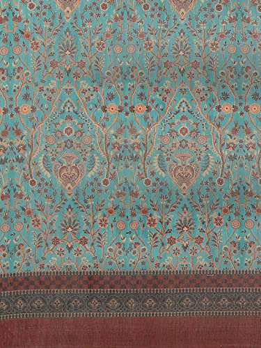 Image of Amazon Brand - Anarva Women's Kalamkari Saree With Blouse Piece