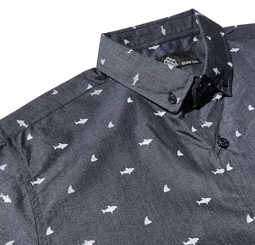 Image of Molokai Surf Button Down Slim Fit Hawaiian Short Sleeve Shirts