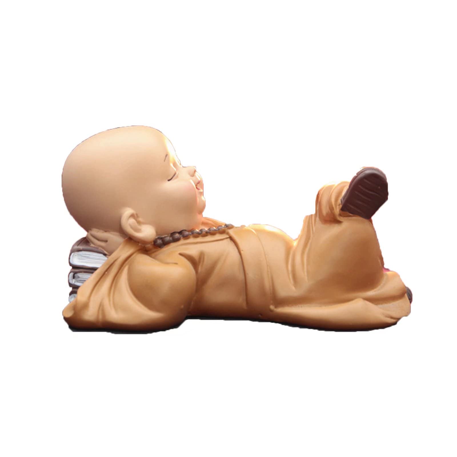 Buddhist Small Monk Statues Resin Figurines Sculptures Car Home Decorations Tea Pet Ornament Craft Accessories