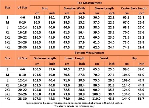 Tiktik Womens Pajama Set Long Sleeve Sleepwear Scoop Neck Pjs Sets S-4Xl, Peach, Large #TOP6