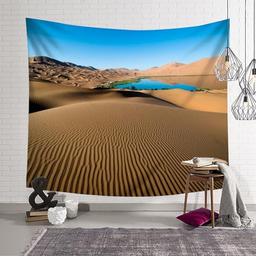 Tenture paysage dune et lac decoration murale raffinee grand format - 4