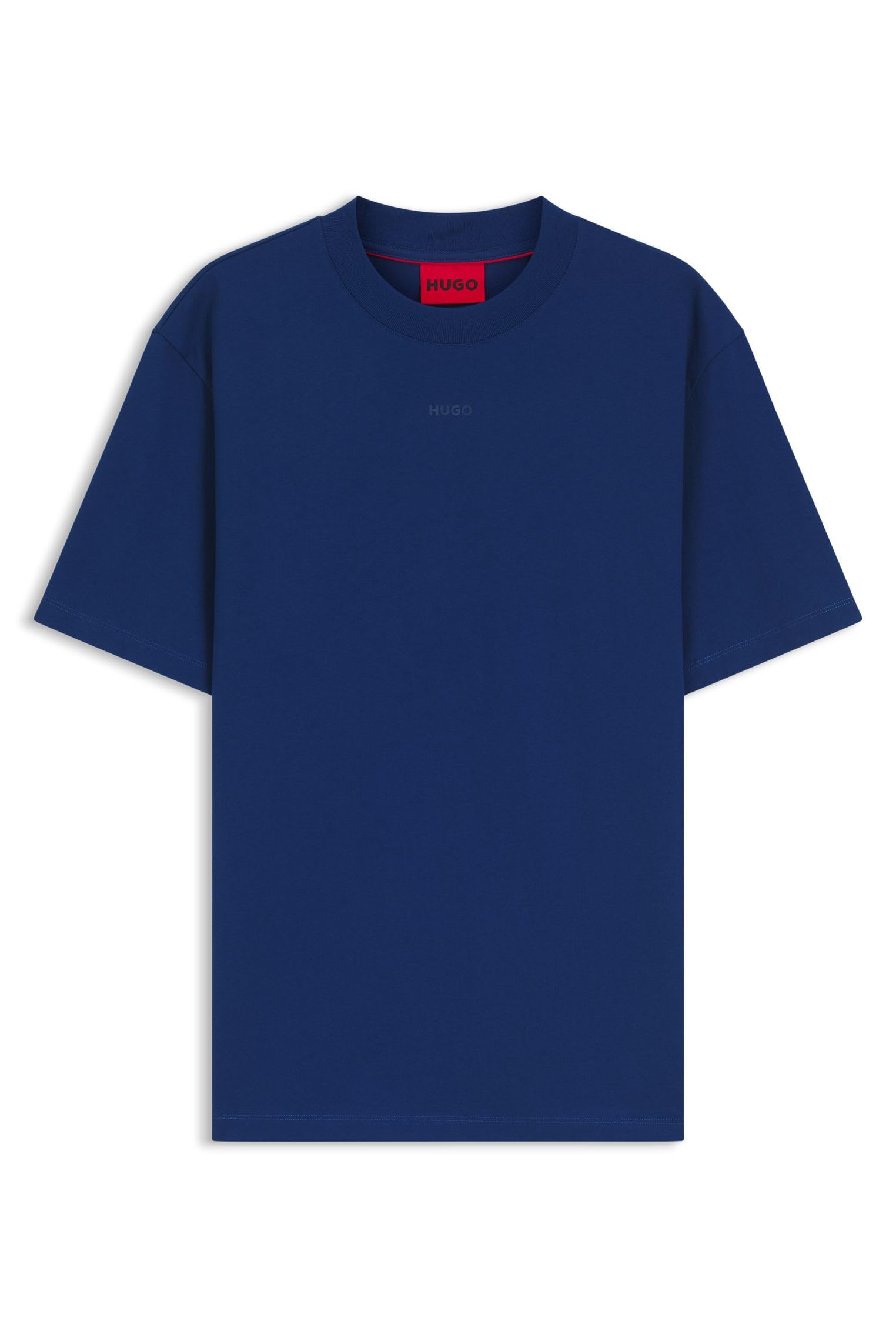 HUGO Mens Dapolino Relaxed-fit T-Shirt in Cotton Jersey with Logo Print