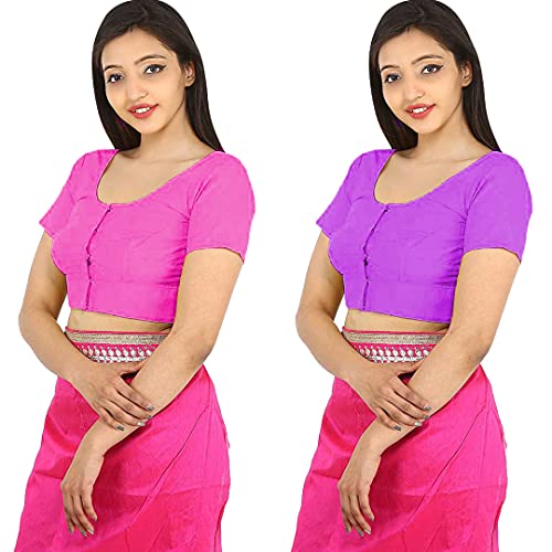 Image of Namita Women's Rubia Cotton Solid Half Sleeve Blouse