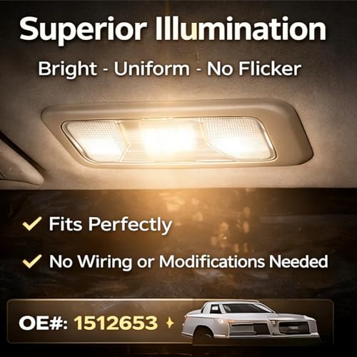 Image of KIMISS Car Interior LED Lamp, 15126553 Car Interior Dome Roof Ceiling Light Working Lamp Fit for 2004-2008