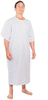 Nobles Deluxe Cut Medical Gown - Blue Splendor Print- Pack of 4