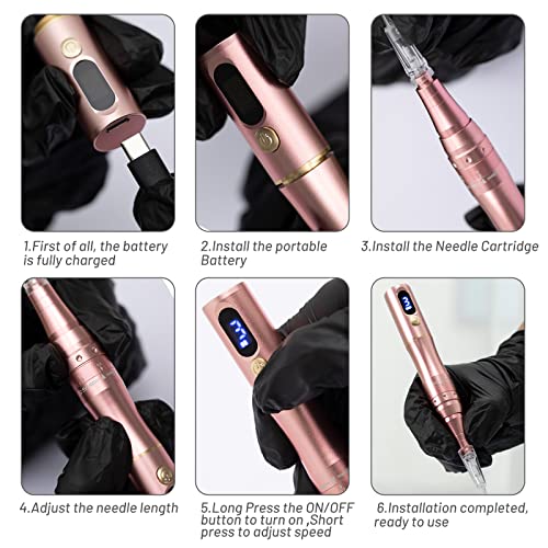 Whalrace S01 Pmu Machine With Digital Screen, Cordless Permanent Makeup Machine, Tattoo Machine Kit thumb #4