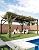 12x14 FT Cedar Wooden Pergola, Pergola with Retractable Shade Canopy, Quality Supported Structure, Wood Patio Pergolas for Backyard, Lawn, Outdoor Entertaining