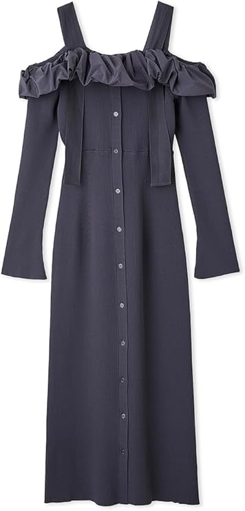 Amazon.co.jp: [スナイデル] フリルドッキングオフショルニット