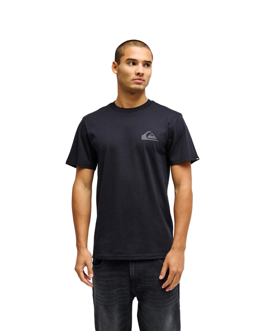 Quiksilver Short-Sleeved T-Shirt EV Mini Logo SS Men's Black M