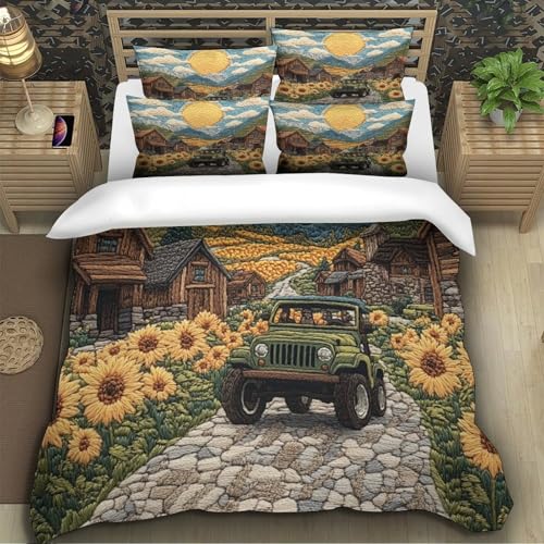 Parure de lit 3d fraise housse de couette super king 260x220cm