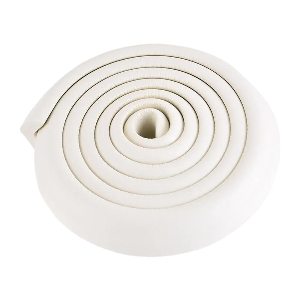 1pc 2M Soft Kids Security Foam Sponge Desk Table Guard Strip Anticollision Corner Protector Edge Protection(White)