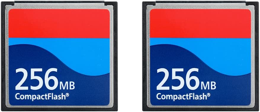 Two Pack 256MB CompactFlash Memory Card Digital Camera Card Industrial Grade Card