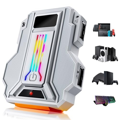 Adaptador de teclado y mouse para Nintendo Switch 2 y Switch, Xbox Series X/S, Xbox One/360, PS3/PS4, convertidor de consola con conector de audio de 3.5 mm, luz RGB, compatible con aplicación de