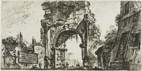 Tableau Toile pour Grand Mur Vide | Habillez votre Salon avec l'Art de Piranesi 60x90cm