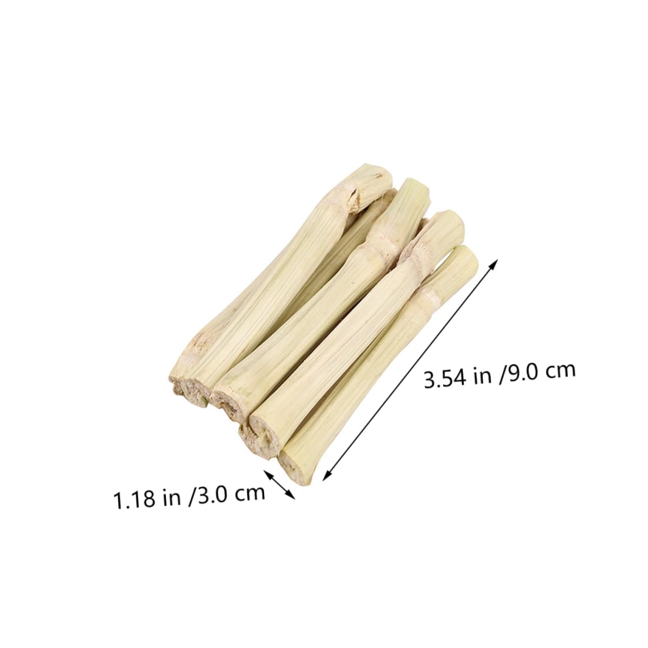 BESTonZON Natürliches Zähneknirschen Spielzeug für Meerschweinchen und Hamster Bissfestes Haustierspielzeug aus Synthetischem Material zur Beschäftigung und Langeweilebeseitigung in Beige