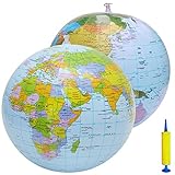 [Diseño de la tierra] --- El globo hinchable adopta el diseño del patrón de la tierra, el aspecto único despierta el interés de los niños por la geografía, y al mismo tiempo también puede enseñarle un poco de conocimiento geográfico para hacer que su reunión familiar sea divertido.