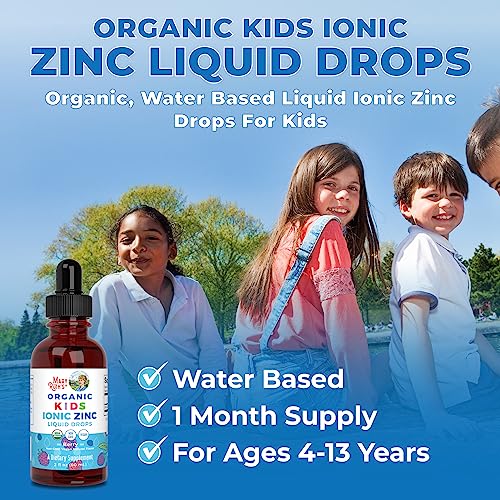 Zinc Supplements For Immune Support | Liquid Zinc Supplement | Ionic Zinc For Kids | Ages 4-13 | Zinc Sulfate | Skin Care Supplement | Vegan | Non-Gmo | Gluten Free | 2 Fl Oz #TOP7
