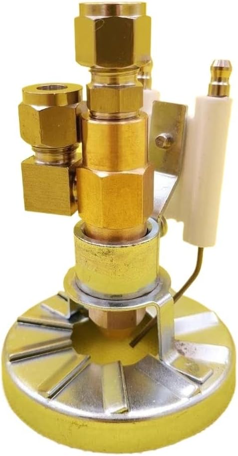 Waste Oil Burner Parts Brass Siphon Air Atomizing Oil Spray Nozzle Ceramics Igniter Electrode Burner Flame Ring 75mm Fuel Burner